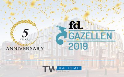 TW Residential BV bestaat 5 jaar en wint FD Gazelle Award